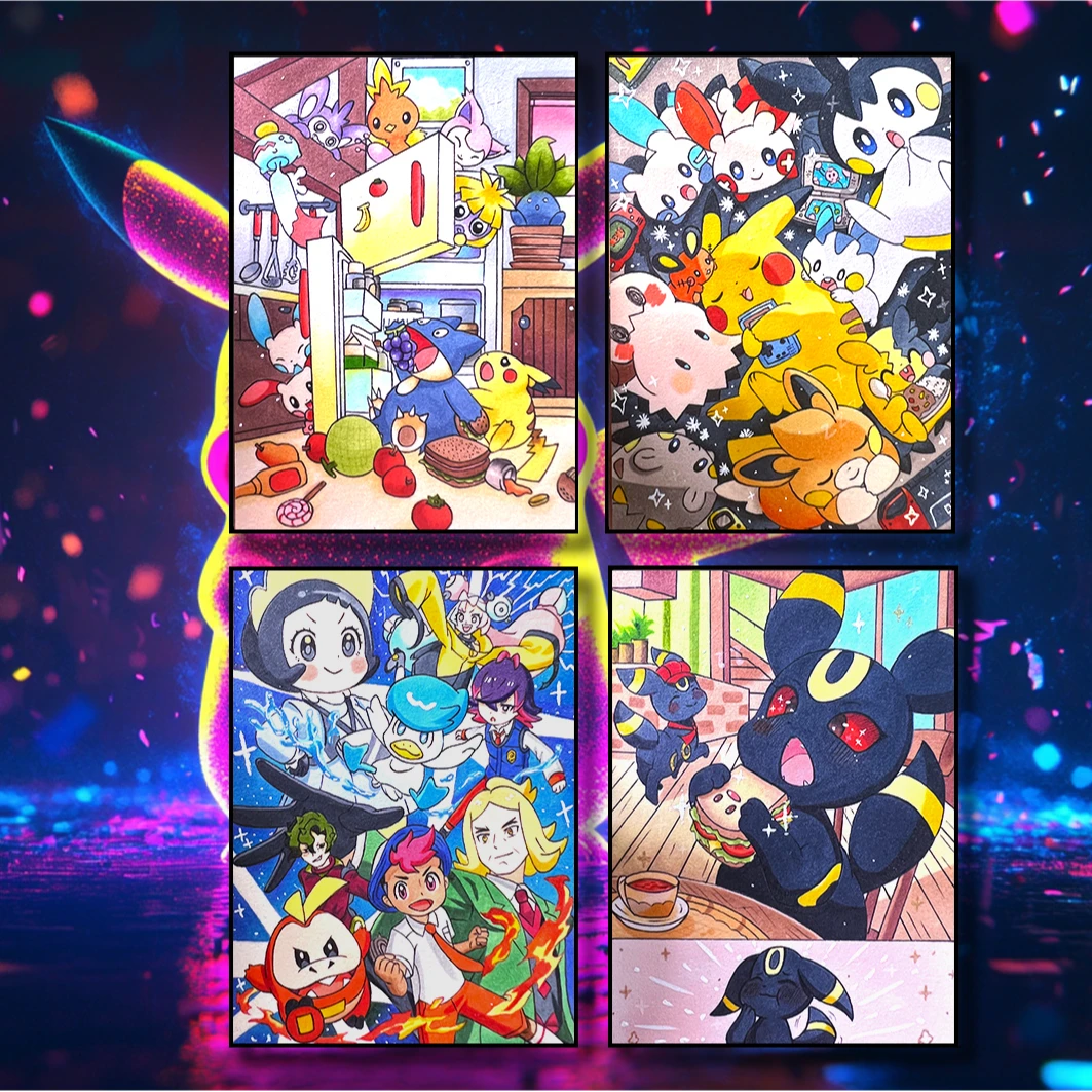 【厘】桃觅文创手绘工作室《宝可梦》拆卡