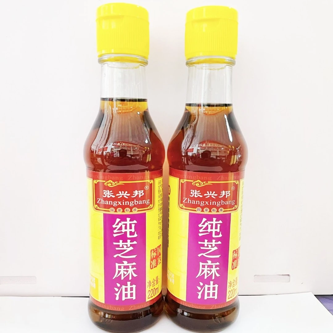 张兴邦香油芝麻酱火锅伴侣 纯芝麻香油 220ml*2  家庭常备