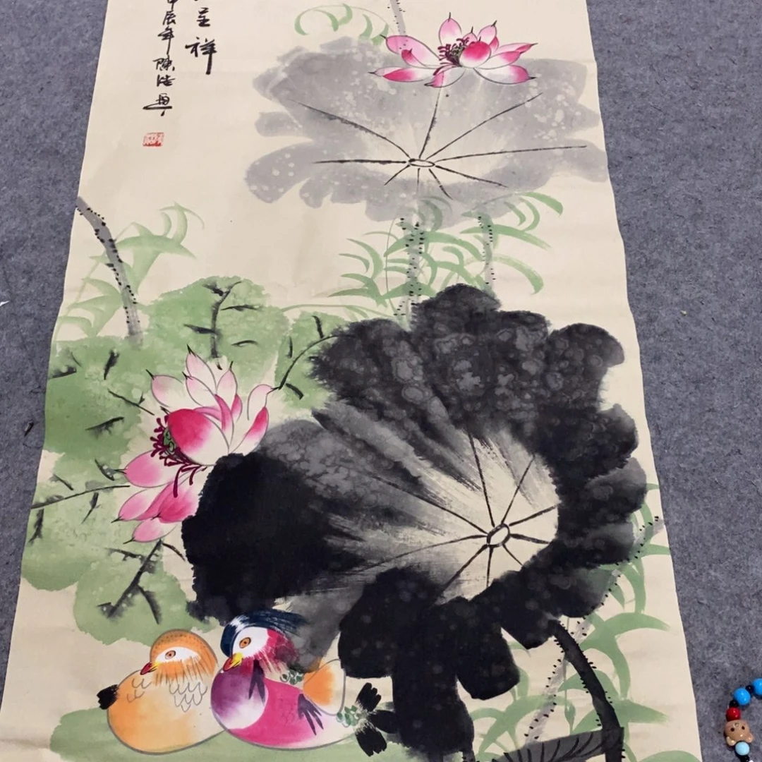 纯手绘作品画心一张一