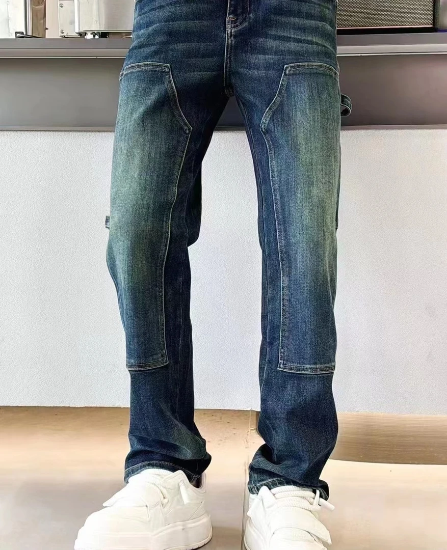 《沙恩名品》2024年秋冬新款男士高端欧货牛仔裤