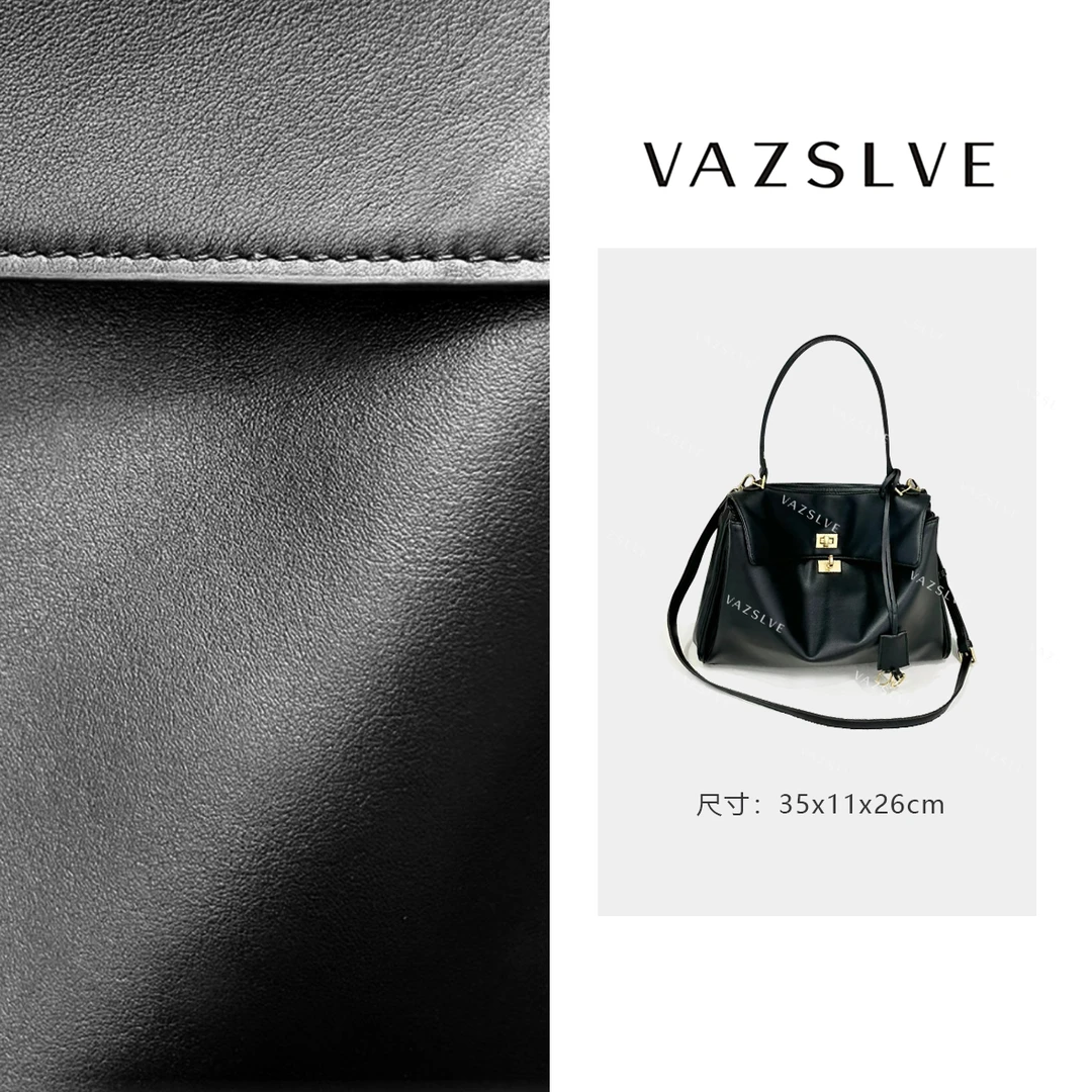 FES-6688-黑色女士潮流时尚经典复古气质百搭单肩斜跨包