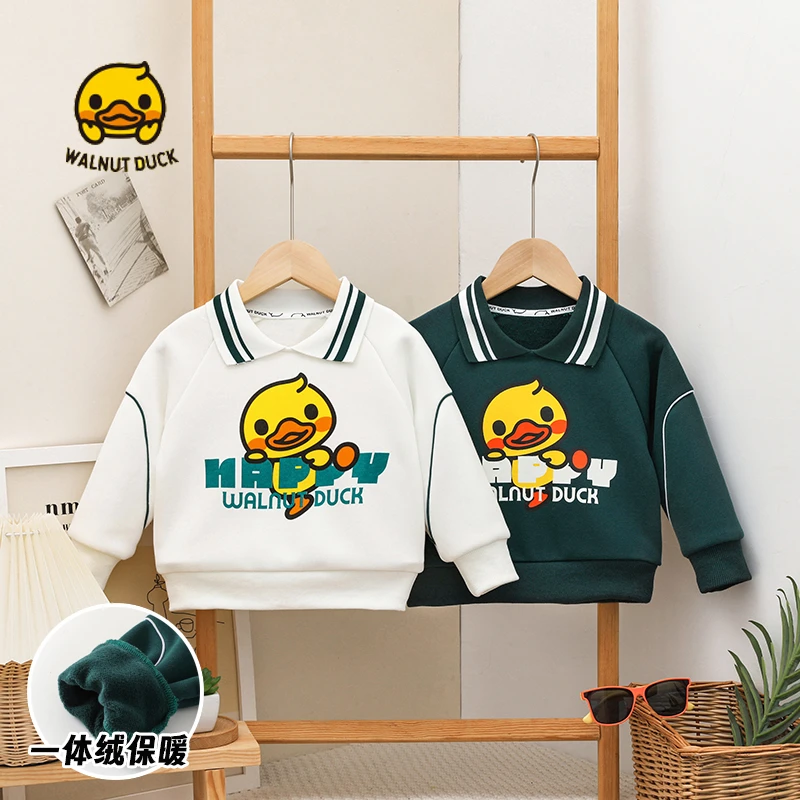 【专柜清仓】2025冬季新款翻领活泼鸭加绒卫衣5337-1