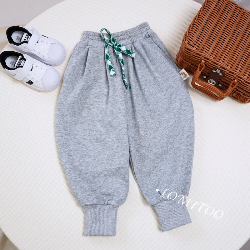 lomitoo/洛米兔2025春秋季新款儿童宽松运动卫裤宝宝中腰卫裤8018