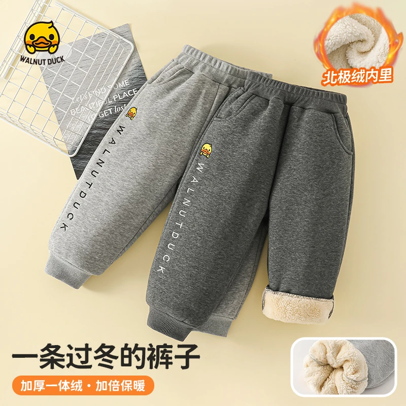 【专柜清仓】2025冬季新款时尚字母刺绣加绒加厚卫裤4K271