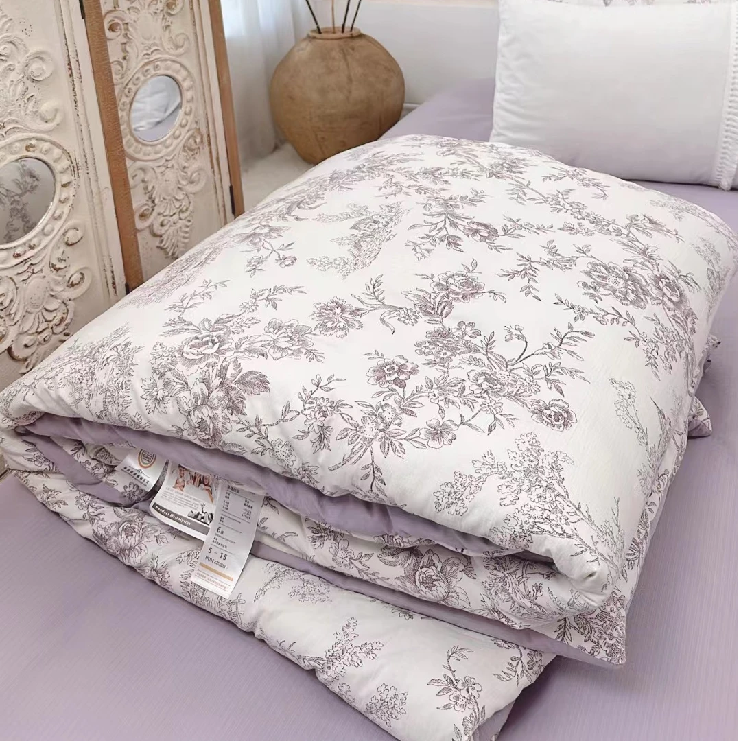 【好物推荐】色织提花竹锦棉双人秋被1710