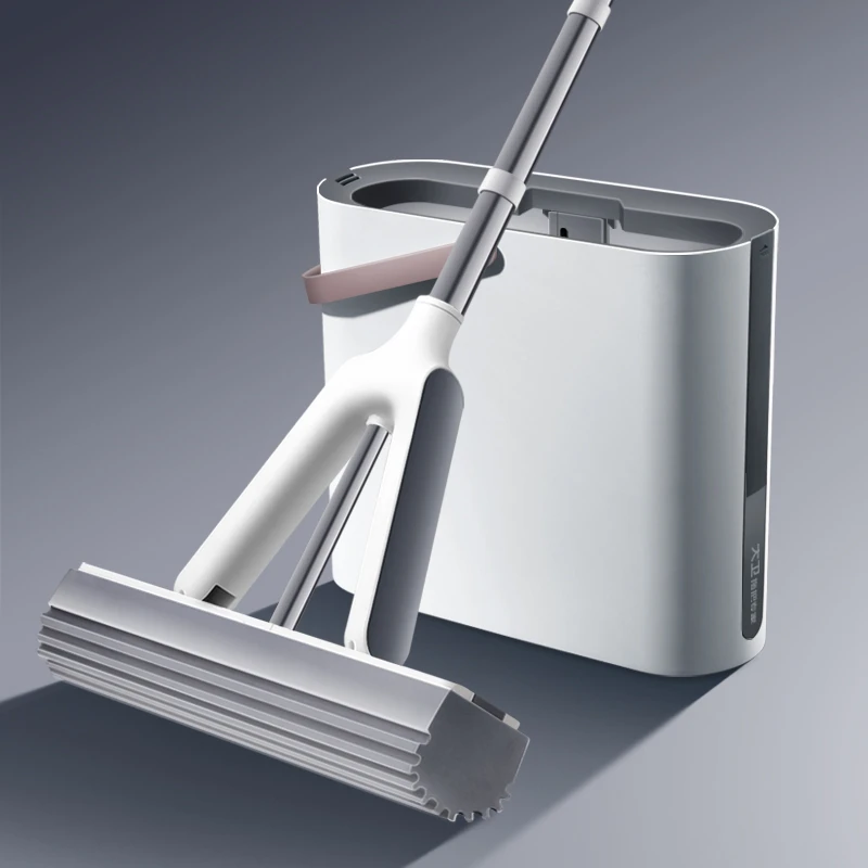 大卫M5速洗净胶棉拖把家用吸水拖地拖布免手洗海绵拖室内卫生间