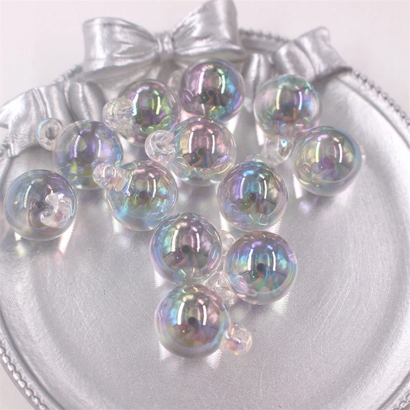 于小姐【卡拉米系列】款UV镀手工DIY串珠配件彩色散珠亚克力珠子