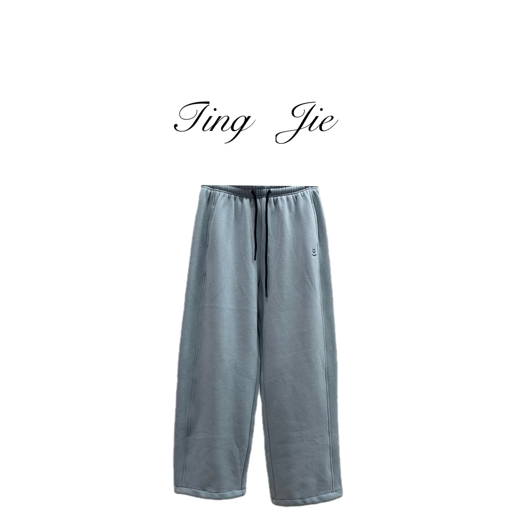 冬季新款加绒加厚抽绳高腰百搭运动休闲慵懒风慵懒风女29021