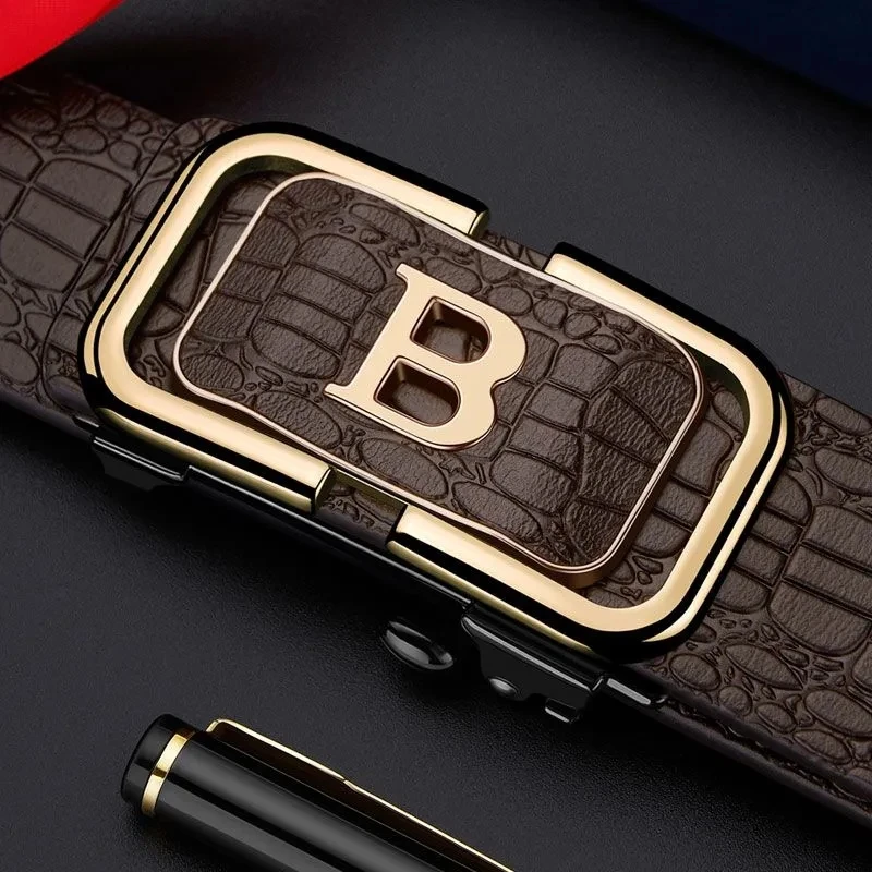 【保罗轻奢】男士皮带自动扣内穿腰带男款时尚休闲百搭商务潮流裤带