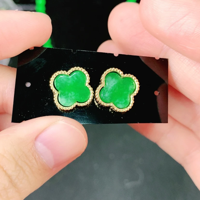 【闪购商品】翡翠耳饰未镶嵌