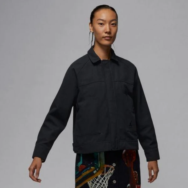 Nike/耐克官方正品AIR JORDAN女款黑色休闲运动外套FN5351-010