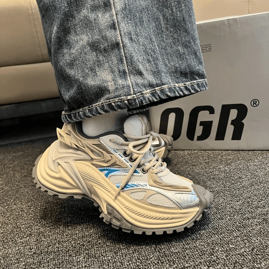 OGR【赵露思同款】响尾蛇系列慢跑鞋老爹鞋男增高运动厚底鞋子潮流