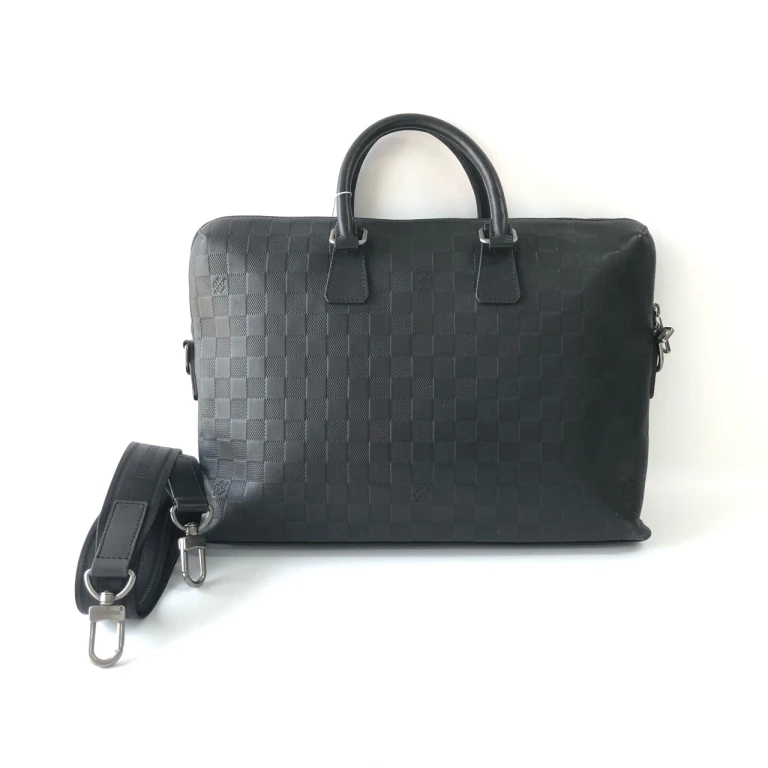 95新 LouisVuitton/路易威登 安洁利严选LV棋盘格公文包WHZ410242