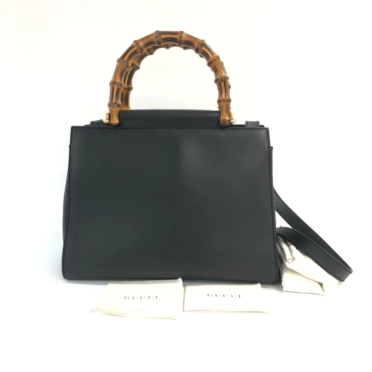 95新 GUCCI/古驰 安洁利严选GUCCI古驰竹节手柄单肩包 WHZ409366H