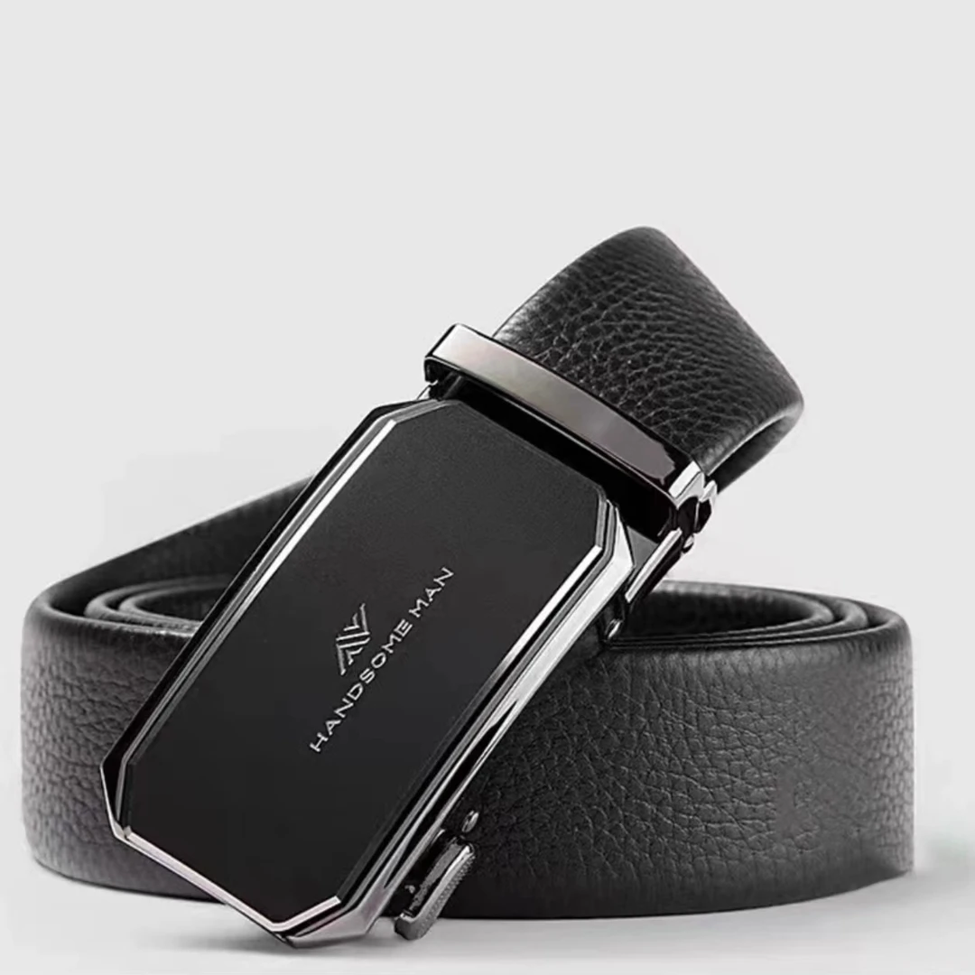 男士商务合金自动扣皮带