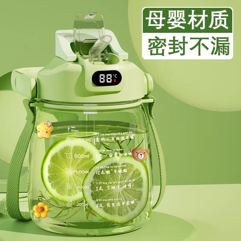 2025新款大肚杯2000ml水杯大容量耐高温吨吨喝水杯子女士专用户外