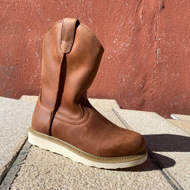 单皮男士复古牛皮男靴牛仔靴西部靴户外鞋