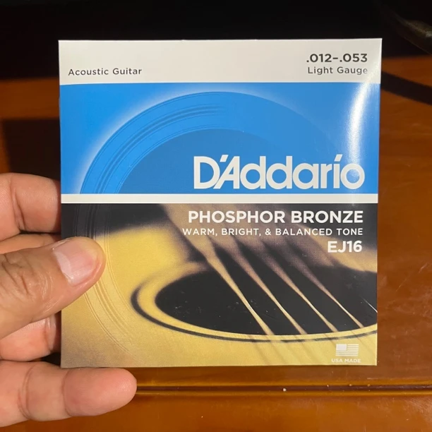 经济实惠初学者吉他琴弦精装工厂daddario达达里奥Ej16款012-053