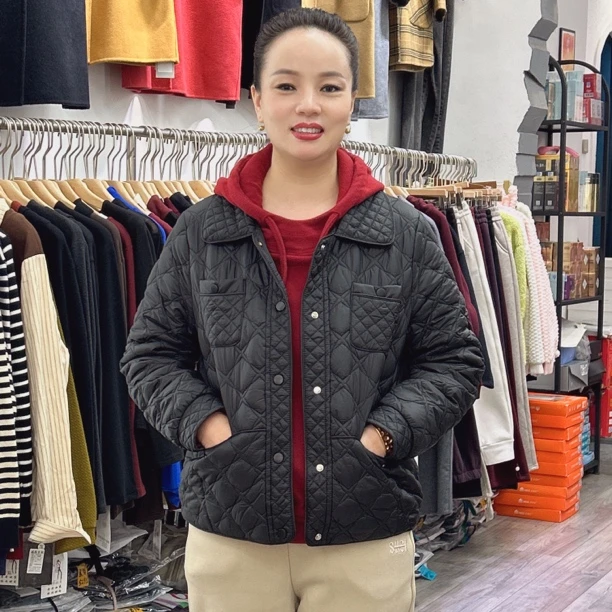 小香风短款棉衣外套加棉休闲外套女款休闲皮衣外套