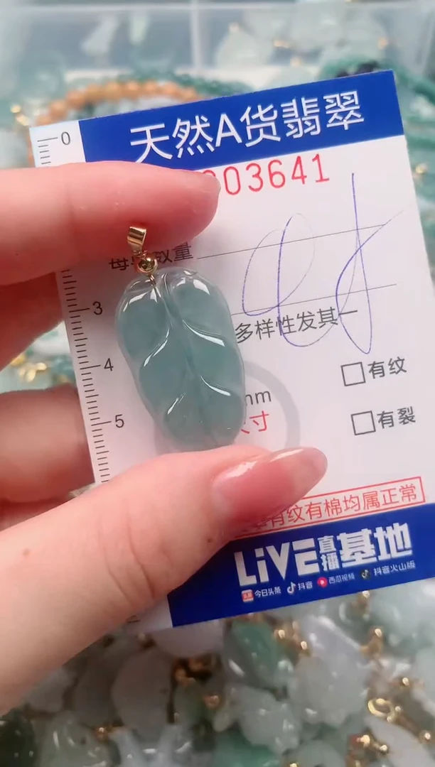 【闪购商品】翡翠挂件未镶嵌00003641