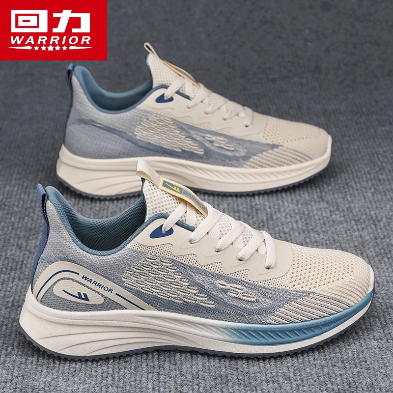 回力男鞋2024夏季透气飞织网面鞋男士防臭运动鞋潮流百搭休闲潮鞋