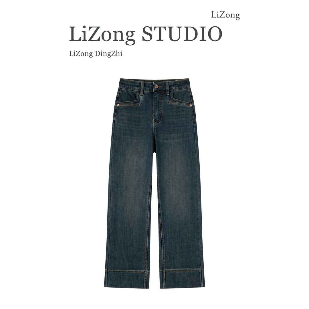 PF-7227早春新款深圳南油原版窄版牛仔裤女