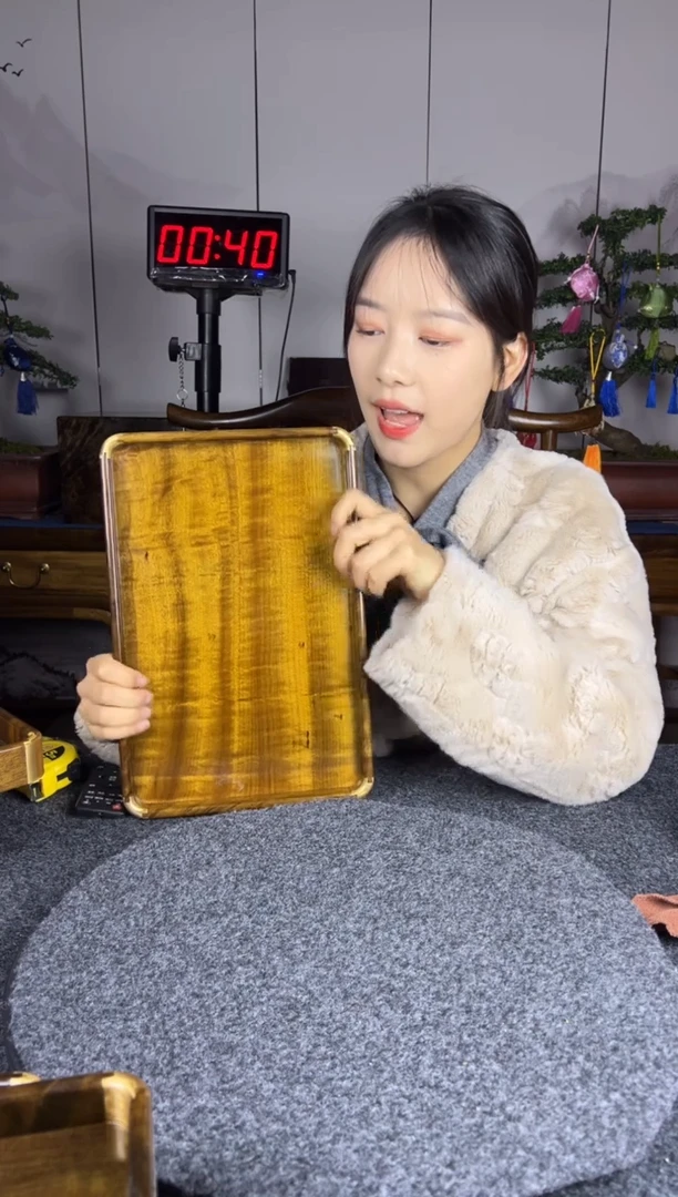 【闪购商品】金丝楠文承盘