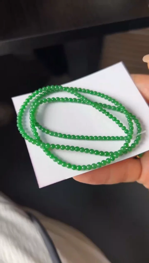 【闪购商品】定制翡翠未镶嵌绿小米28000+1400-sq068