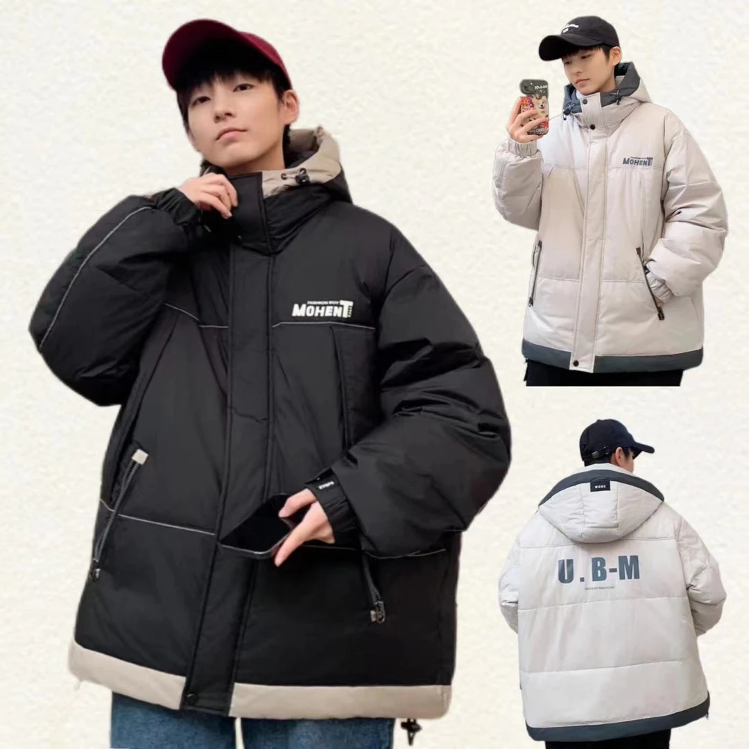【羽绒服】青少年冬季加厚羽绒新款潮流百搭连帽羽绒服