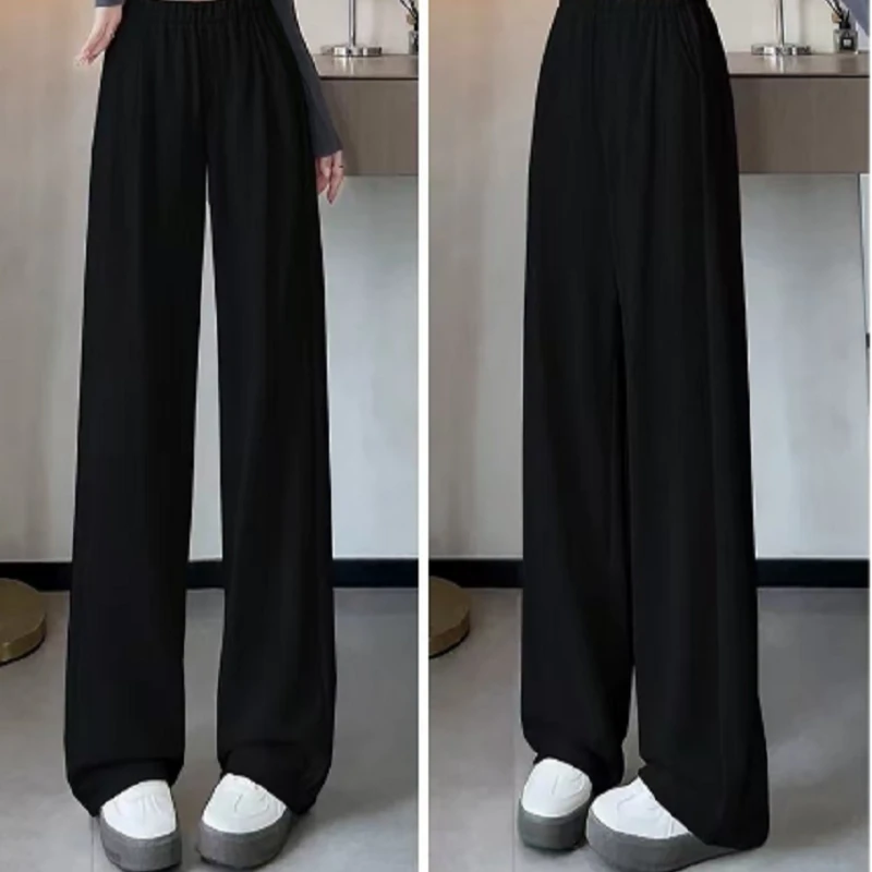 【玲胖胖 绚丽质感】冬季时尚休闲百搭垂感裤子大码女装LPP61462