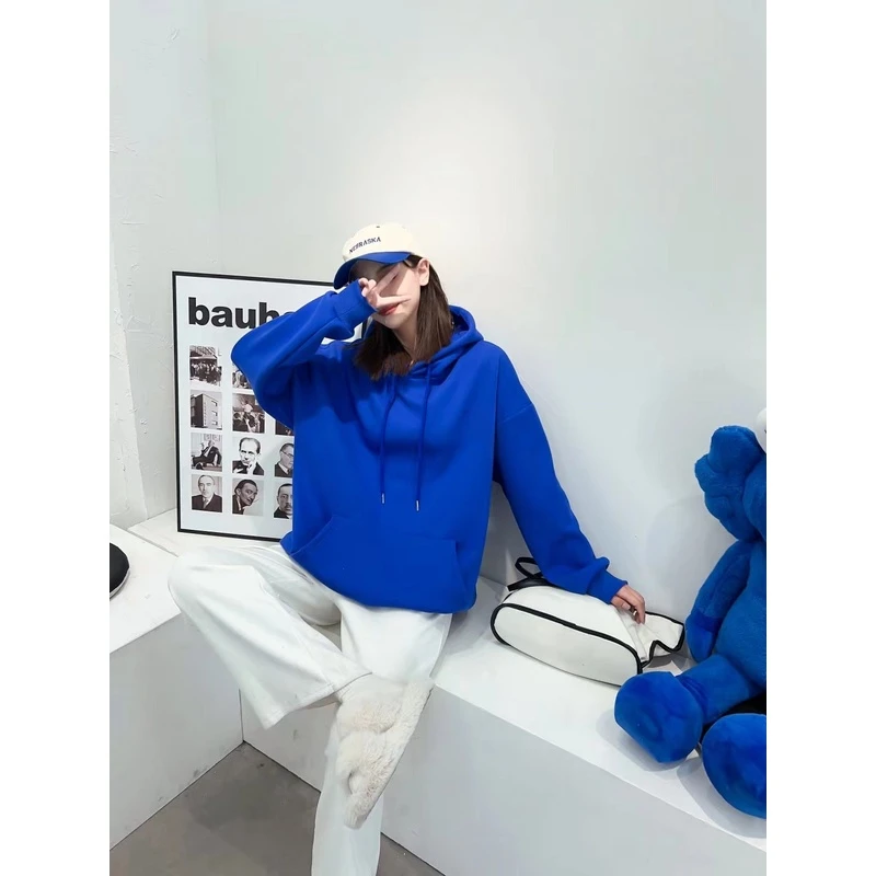 二乖成人连帽加绒卫衣