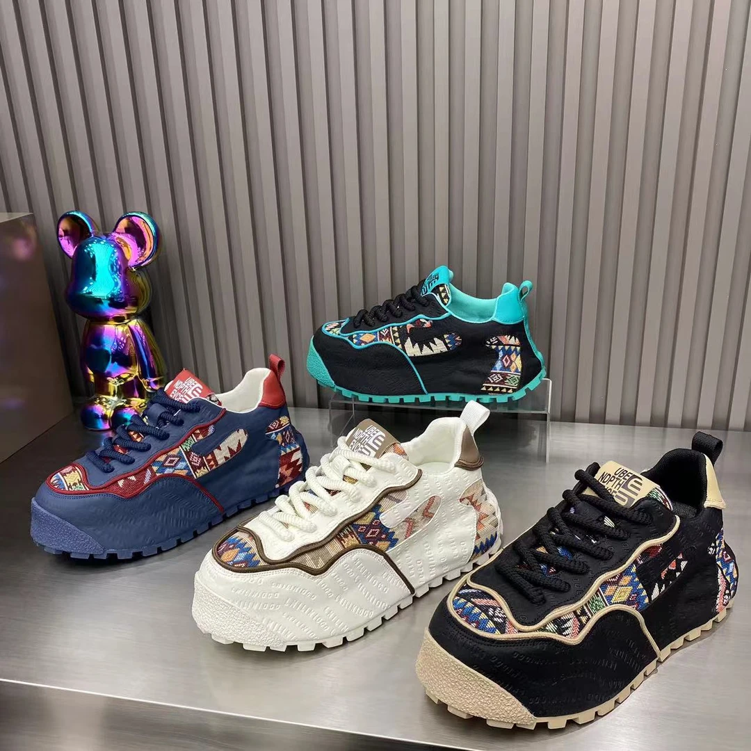 2024年秋季新款厚底增高老爹鞋舒适百搭运动休闲男鞋