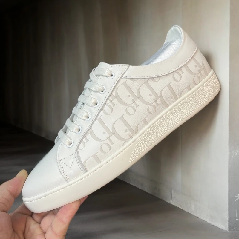 欧洲站秋季新款男士韩版小白鞋男休闲板鞋时尚百搭透气男鞋潮鞋子商品图