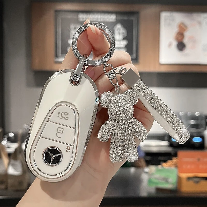 适用奔驰钥匙套 新款GLE 新E级 C级GLC级C260L S级车钥匙套男女款