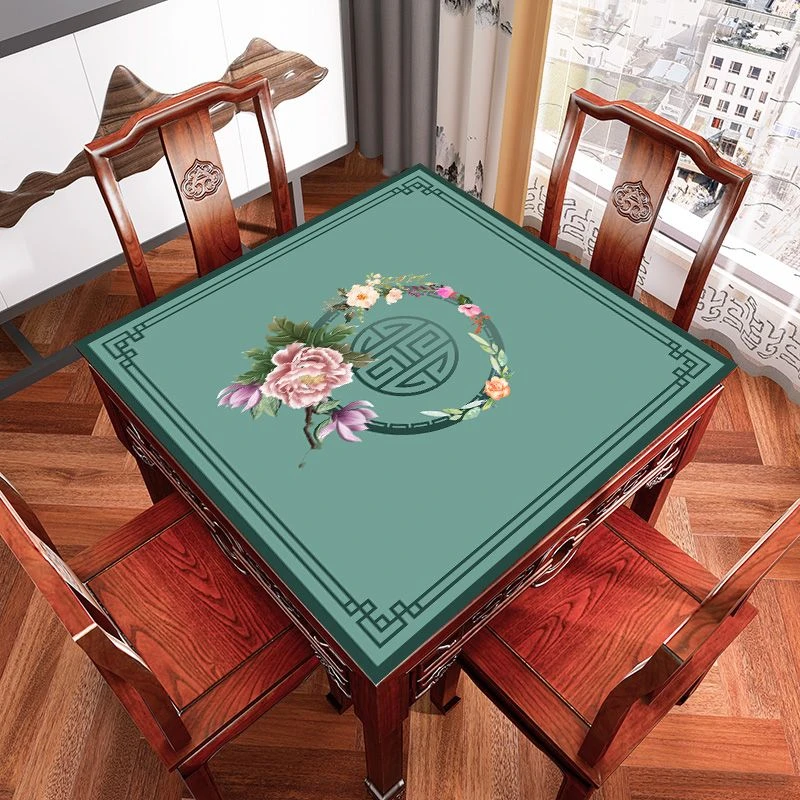 棋牌室隔音正方形防滑麻将桌垫扑克牌九垫防噪音耐磨牌桌垫可水洗