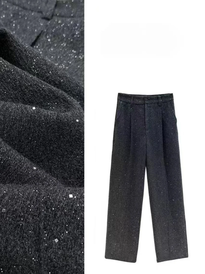 【加厚冬款】毛呢西裤直筒时尚百搭西装裤