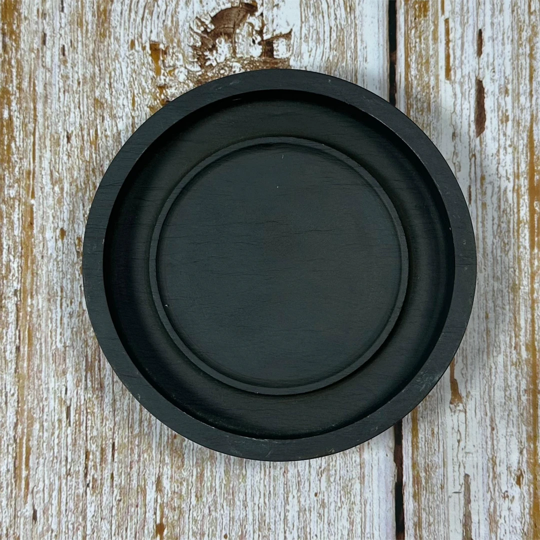 歙砚小墨海眉纹螺纹