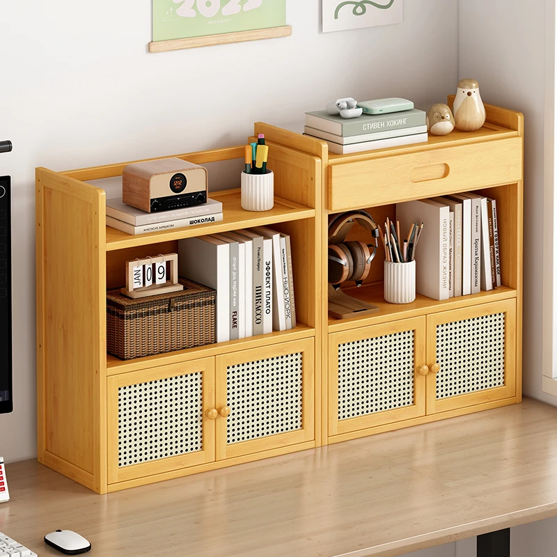书架桌面置物架书桌收纳办公桌上多层小型简易储物书柜立式整理架