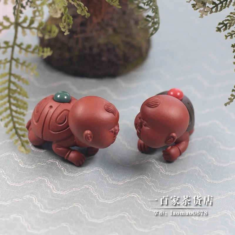 舞狮人张爱成名家作品全手工金龟子精巧茶宠创意装饰雕塑茶道摆件