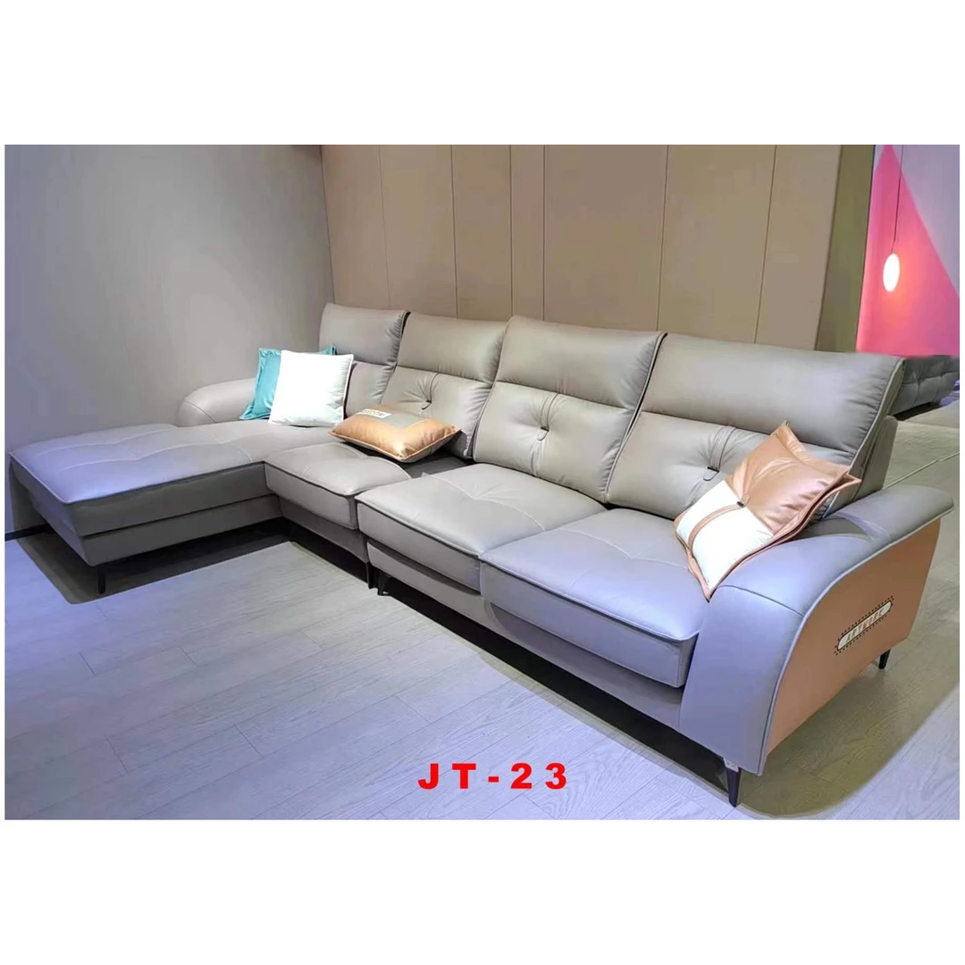 简约时尚七字型沙发免洗高脚