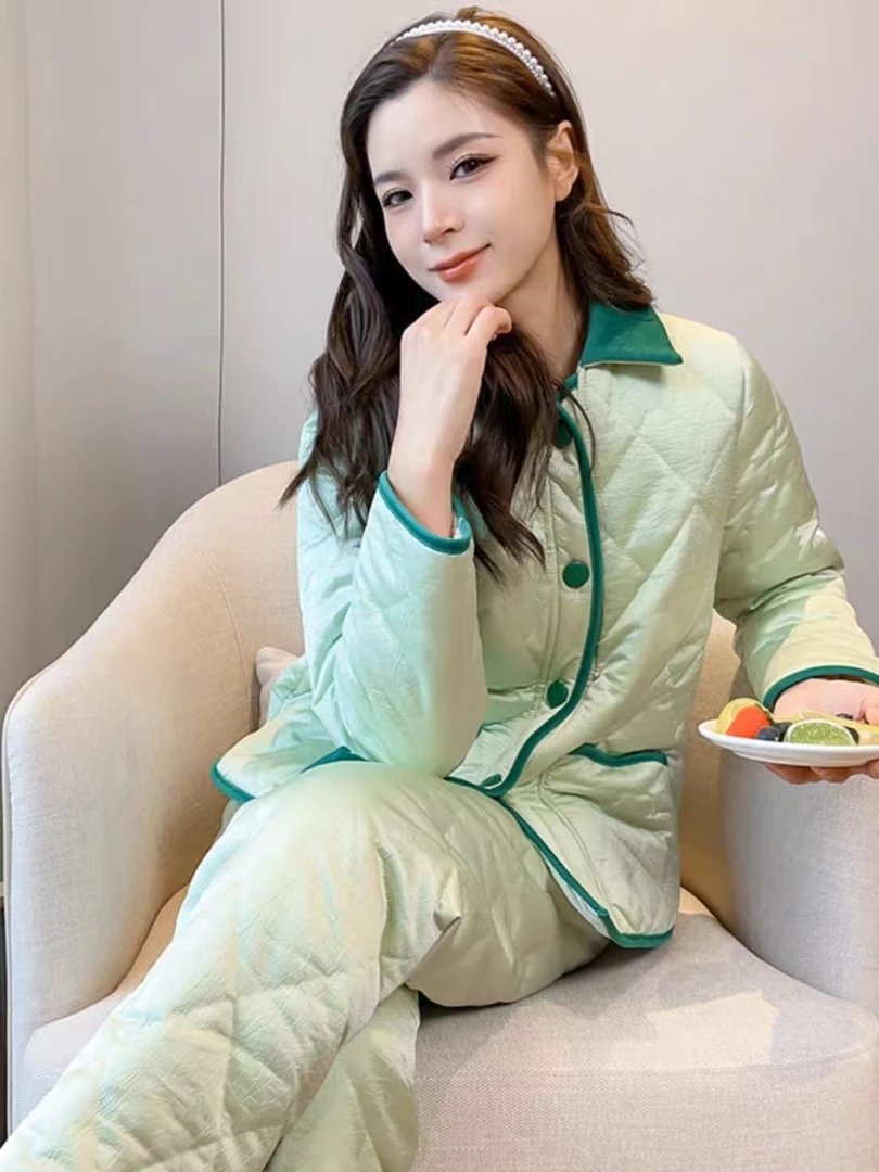 冬季加厚原创可外穿家居服