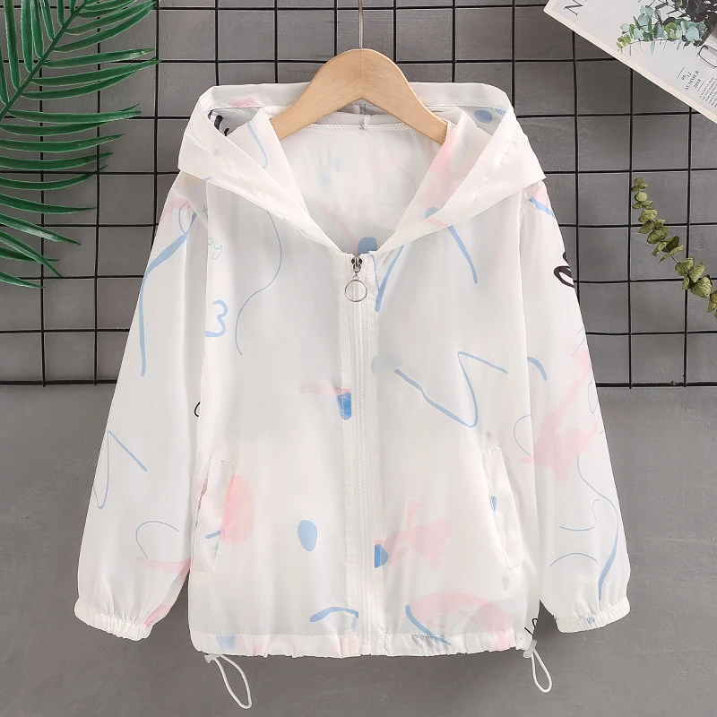 女童防晒衣夏季薄款外套2025新款洋气儿童夏装冰丝透气外套防晒服