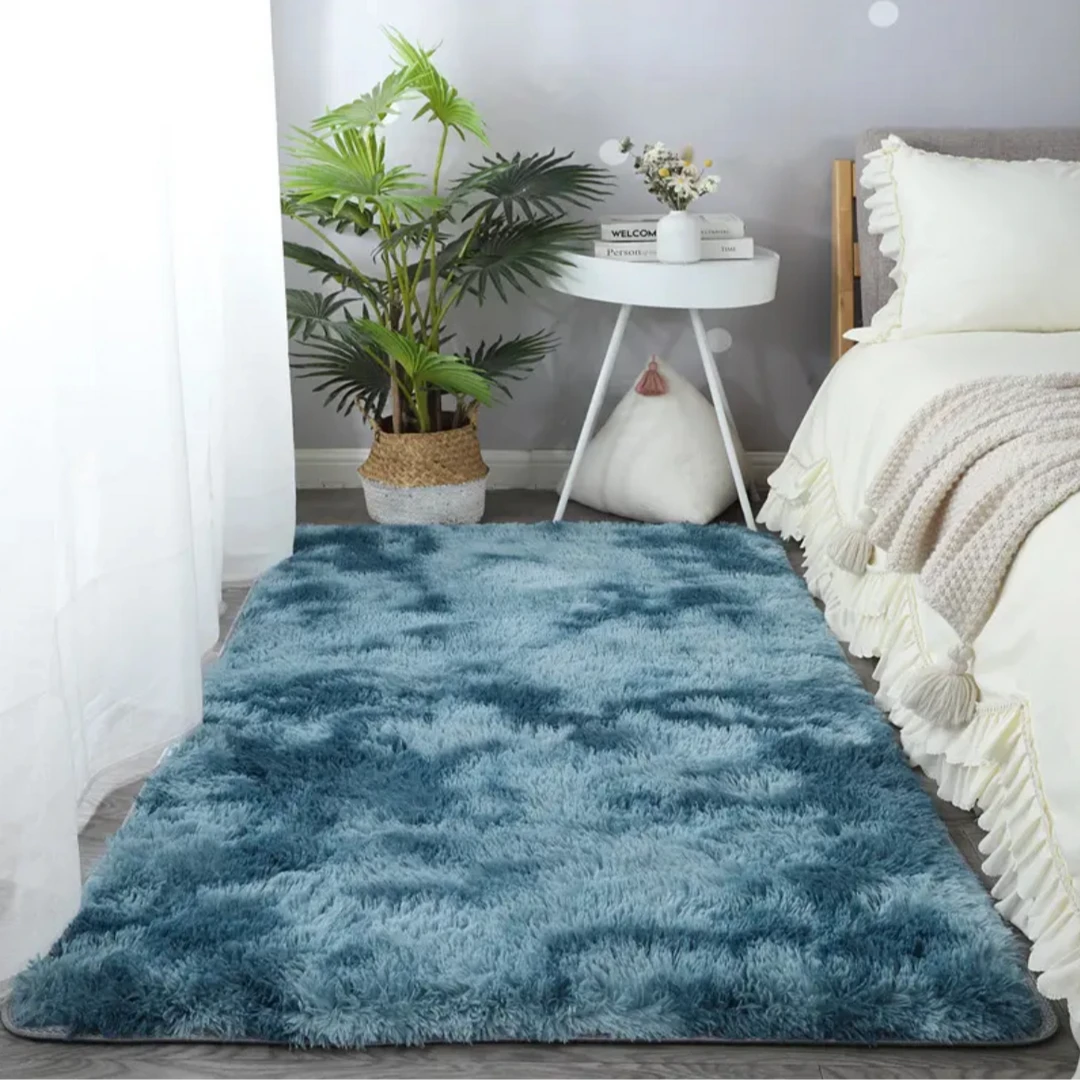 时尚少女心金丝长毛绒卧室床边床尾飘窗阳台客厅地毯柔软可地垫