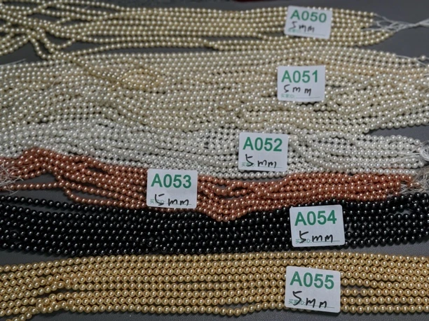 5mm贝珠 手工串珠diy编绳花嫁刀马旦流苏挂饰配珠