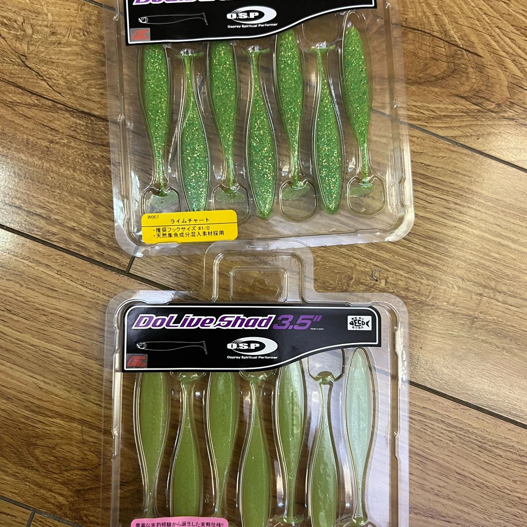 OSP品牌 Dolive shad日本 高比重T尾鱼路亚软铒 水面系软铒