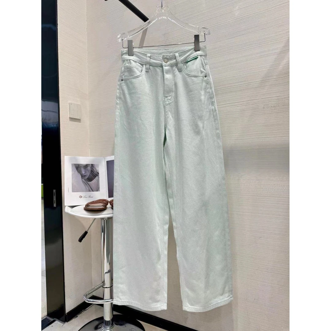 【小黑家】长103高端水洗高级色新款舒适极简百搭直筒牛仔裤B2