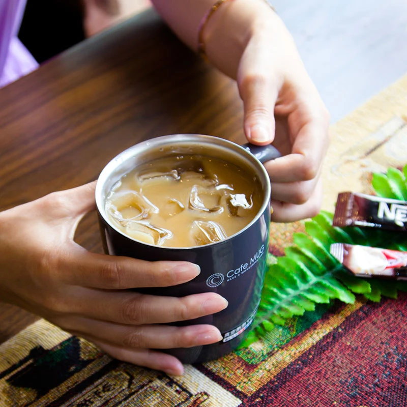 日本保温杯马克杯不锈钢喝水杯女办公室咖啡杯男士保温杯小巧便携