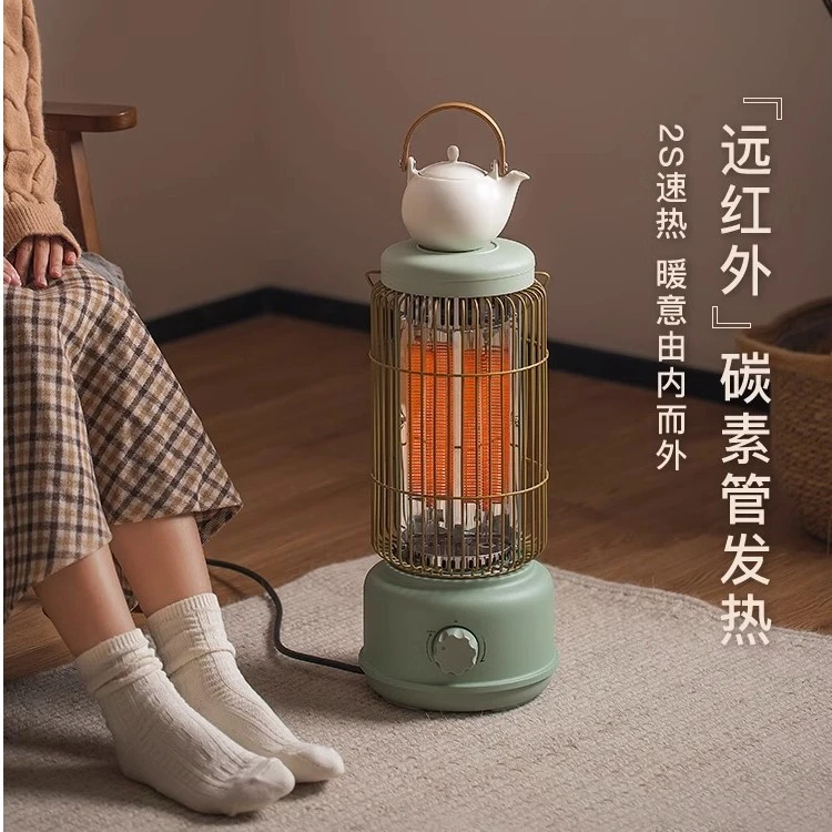 星钻鸟笼速热小型电暖气复古电暖炉办公室取暖取暖器小太阳烤火