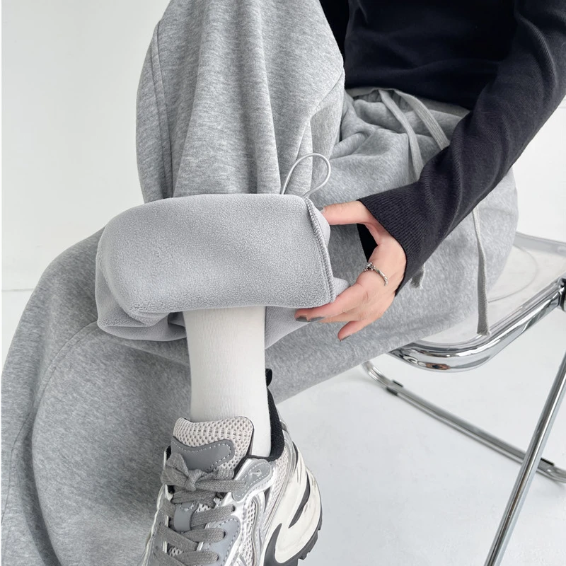 【长裤系列】慵懒时光 700G 加绒棉裤 美式垂感宽松休闲裤