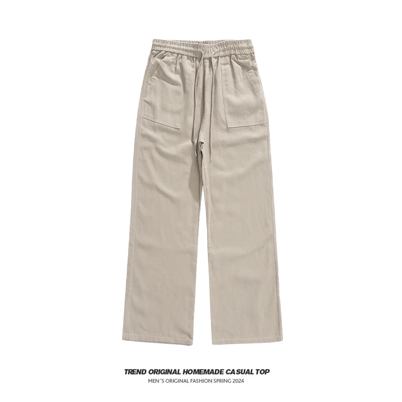 【长裤系列】大口袋抽绳工装长裤裤子soinku洋气